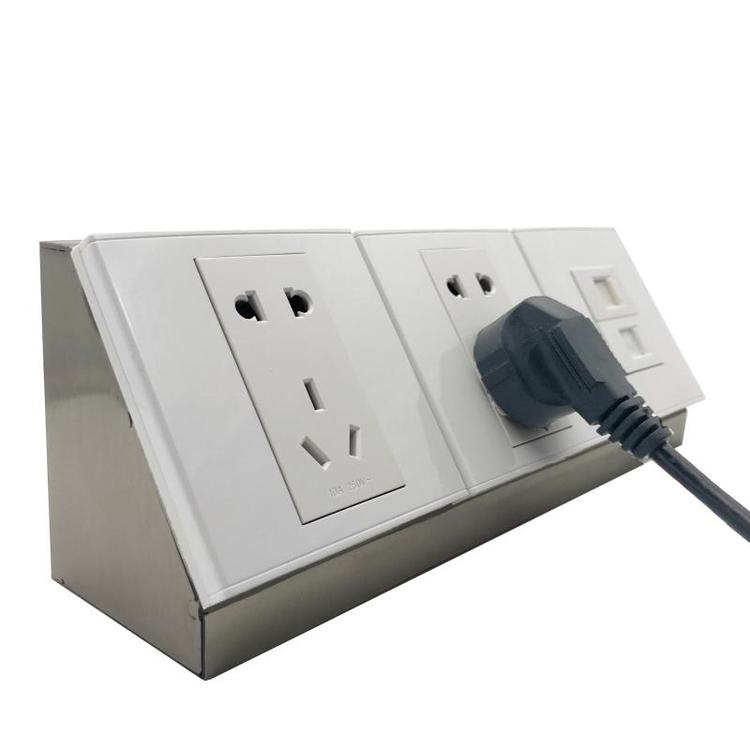 不锈钢明装地面插座 酒店、实验室与展厅的理想选择